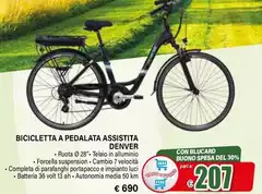 Denver - Bicicletta A Pedalata Assiettta