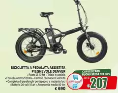 Denver - Bicicleta A Pedalata Assistita Pieghevole