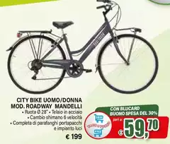 City Bike Uomo/Donna Mod. Roadway Mandelli