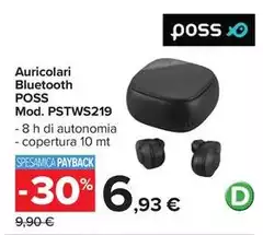Auricolari Bluetooth Mod. Pstws219