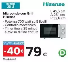 Hisense - Microonde Con Grill
