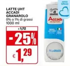 Granarolo - Latte UHT Accadì