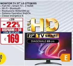 LG - Monitor Tv 27" 27TQ615S LG - Monitor Tv 27" 27TQ615S