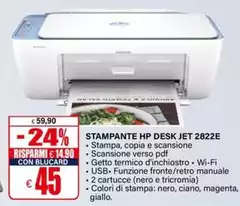 HP - Stampante Desk Jet 2822E HP - Stampante Desk Jet 2822E
