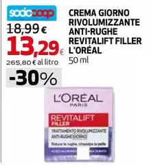 L'Oreal - Crema Giorno Rivolumizzante Anti-rughe Revitalift Filler