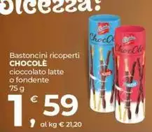 Chocolà - Bastoncini Ricoperti Cioccolato Latte O Fondente