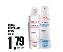 Nidra - Deodorante Spray