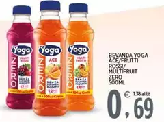Yoga - Bevanda  Acel/Frutti Rossi/ Multifruit Zero