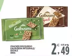 Galbusera - Cracker Risosuriso Integrale/ Segale