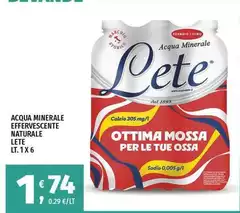 Lete - Acqua Minerale Effervescente Naturale