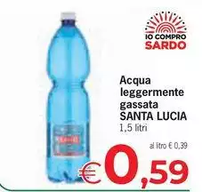 Santa lucia - Acqua Leggermente Gassata
