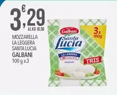 Galbani - Mozzarella La Leggera Santa Lucia