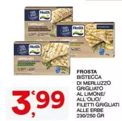 Frosta - Bistecca Di Merluzzo Grigliato Al Limone/ All'Olio/ Filetti Grigliati Alle Erbe