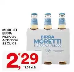 Moretti - Birra Filtrata A Freddo