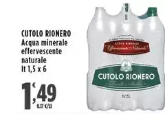 Cutolo Rionero - Acqua Minerale Effervescente Naturale Cutolo Rionero - Acqua Minerale Effervescente Naturale