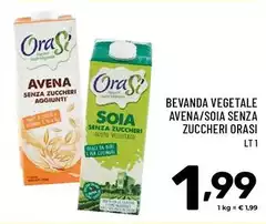 Orasi - Bevanda Vegetale Avena/soia Senza Zuccheri