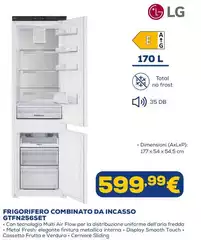 LG - Frigorifero Combinato Da Incasso GTFN256SET 