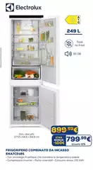 Electrolux - Frigorifero Combinato Da Incasso ENA7CD18S 