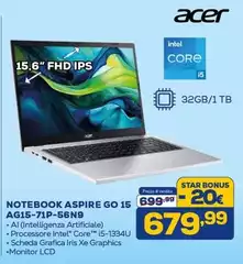 Acer - Notebook Aspire Go 15 A615-71P-56N9