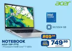 Acer - Notebook Ag15-72p-77te