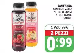 Sant'anna - Sanfruit Zero Frutti Rossi/Frutta Mix