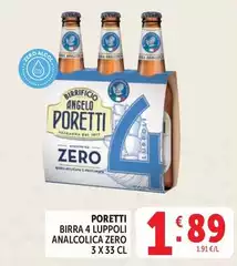 Angelo poretti - Birra 4 Luppoli Analcolica Zero
