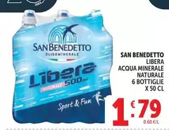 San Benedetto - Libera Acqua Minerale Naturale 6 Bottiglie