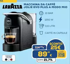 Lavazza - Macchina Da Caffè Jolie Evo Plus A Modo Mio