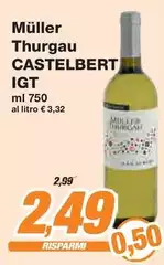 Castelbert - Müller Thurgau IGT