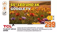 TCL - Tv Led 55" Uhd 4k 55p69k