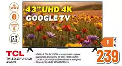 TCL - Tv Led 43" UHD 4K 43P69K
