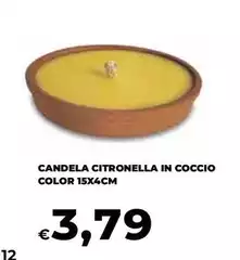 Candela Citronella In Coccio Color