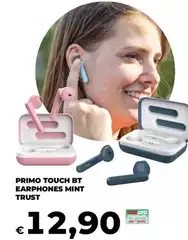 Primo -  Touch Bt Earphones Mint Trust