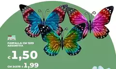 Farfalla Cm 13x9 Assortita