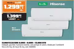 Hisense - Climatizzatore 9.000 + 9.000 + 12.000 BTU