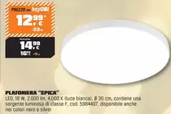 Plafoniera "Spica" 