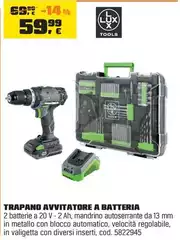 Lux - Trapano Avvitatore A Batteria
