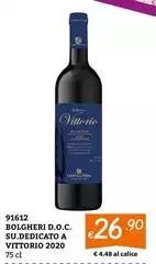 Campo Al Pero - Bolgheri D.O.C. Su. Dedicato A Vittorio 2020