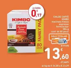 Kimbo - Cialde Caffè