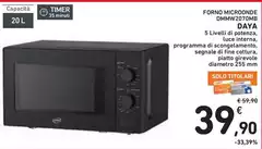 Daya - Forno Microonde Dmmw2070mb