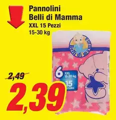 Belli - Pannolini  Di Mamma XXL 15 Pezzi