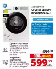 Samsung - Asciugatrice Crystal Ecodry DV90DG52A0AH