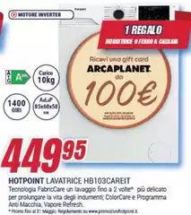 Hotpoint - Lavatrice HB103CAREAT