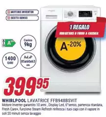 Whirlpool - Lavatrice FFB948BSVIT
