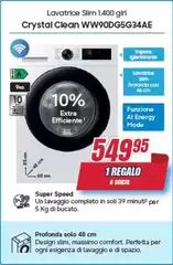 Samsung - Crystal Clean WW90DG5G34AE