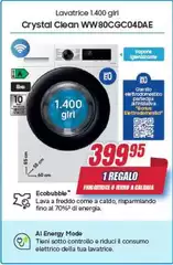 Samsung - Crystal Clean WW80CGC04DAE