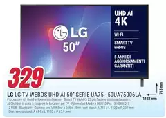 LG - Tv Webos Uhd Ai 50" Serie Ua75 - 50UA75006LA
