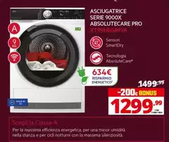 Aeg - Asciugatrice Serie 9000X Absolutecare Pro XTR9HBGA9YA