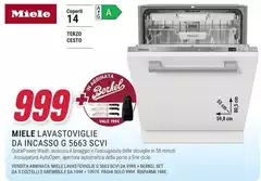 Miele -  Lavastoviglie Da Incasso G 5663 SCVI