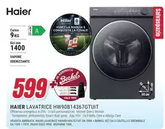 Haier - Lavatrice HV90B14367GTUIT
